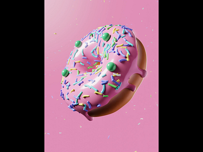 Donut 1 3d animation digital art motion graphics