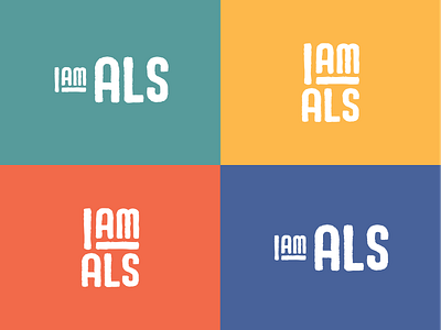 I AM ALS Logotypes als brand identity branding design graphic design logo logo design nonprofit typography vector