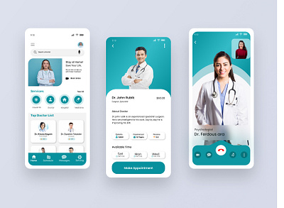 Doctor Appointment App clean clinic app doctor doctor app doctor appointment doctor appointment app health healthcare hospital ios medical medical app medicine app minimal mobile app mobile app design pro app designer ui design ux design vaccine