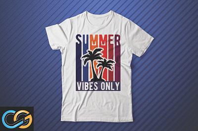 SUMMER VIBES ONLY creativegraphics design graphic design illustration tshirt design ui