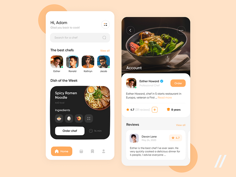 Chef Booking App By Stanislav Lebedev For Purrweb Uiux Agency On Dribbble