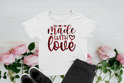MADE WITH LOVE branding creativegraphics design graphic design illustration logo tshirt design vector