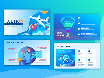 Pitch deck design blue branding design flat graphic design illustration pitch deck presentation