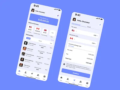 Wika - International Money Transfer |Fintech| design mobile design ui user research ux