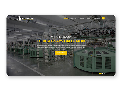Al-Karam Web UI Design 3d animation app branding corporate design design trends graphic design header illustration landing page logo motion graphics ui user experience user interface ux vector