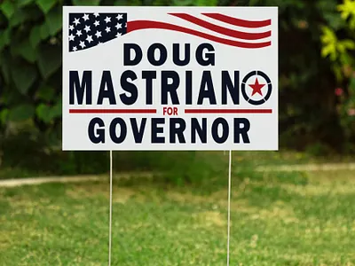 Doug Mastriano For Governor Yard Sign where does doug mastriano live.