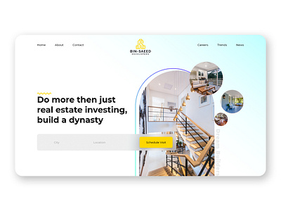 Bin Saeed UI/UX Design 3d animation app architect branding design design trends graphic design header home page illustration interior landing page logo motion graphics real estate ui ux vector