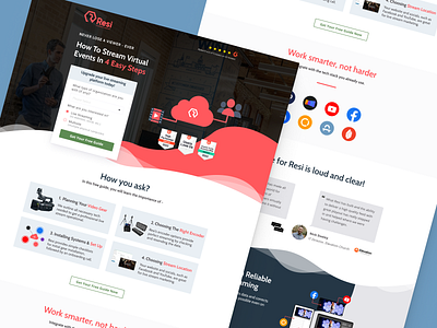 Resi | Gated Landing Page conversion rate optimization cro cro design cro strategy design figma graphic design inspiration landing page design strategy ui