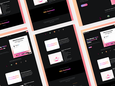 Web3 Encyclopedia Website Landing Page 3d animation blockchain branding crypocurrency crypto defi design ethereum landingpage logo nft nftassets order purchase resources selar ui web3