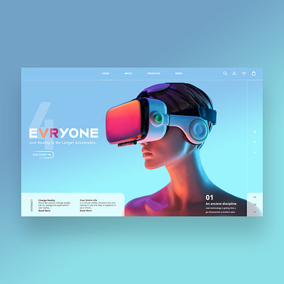 4 Evryone Web Ui Design Landing Page design graphic design illustration logo metaverse nft nfts photography ui ui design ux ux design virtual reality vr web design