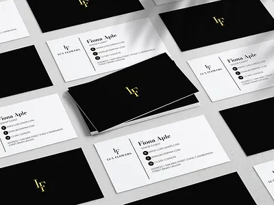 Business Cards Design for Lux Flower branding business cards design graphic design