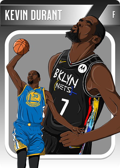 Kevin Durant art basketball design digital art figma graphic design illustration kd procreate vector