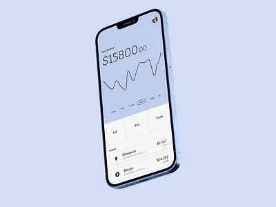 Minimal Crypto Wallet app concept crypto crypto wallet design minimal mobile pastel ui