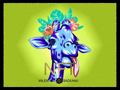 NFT - Giraffes Collection art bitcoin blockchain crypro art crypto designdigital art nft non fungible art