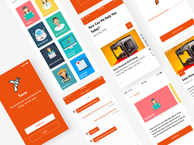 Tzuru - 3D Printing app 3d 3d printing aerospace technology app applications design mobile app printing ui