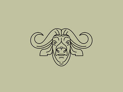 African Buffalo africa african buffalo animal beast big 5 buffalo horns outline tatto design wildlife