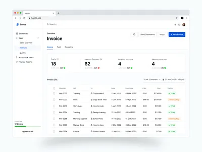 Invoice web app design invoice ui ux web app
