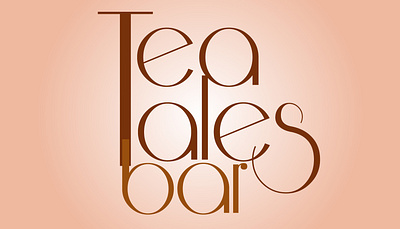Word Mark Logo- TEA TALES BAR ! adobe illustrator adobe xd branding creative logo design graphic design illustration logo logo design vector