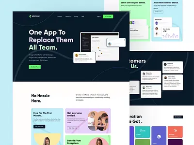 SaaS Landing Page - Task Management analytics daily task graph organize product design productivity productivity tools productivity website project management saas saas landing page saas product task management task management app task tracker task website tasks team management time tracker webpage