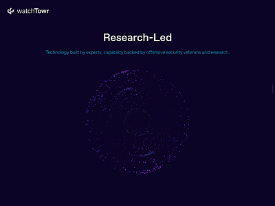 watchTowr website adversary animation cyber design security ui ux web