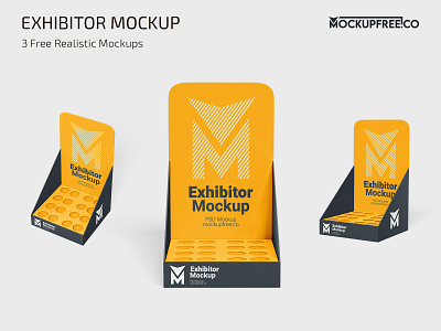 Free Exhibitor Mockup Set exhibitor free freebie mockup mockups packaging psd template