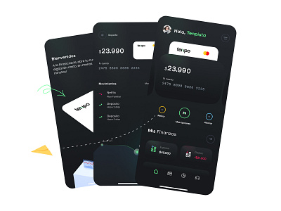 💳 Tenpo app branding design figmadesign flat glassy illustration logo tenpo ui vector