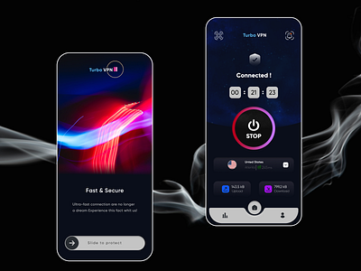 vpn app app connection dark dark app dark ui design graphic design logo network networking networks popular private save ui user ux vitual vpn vpn app