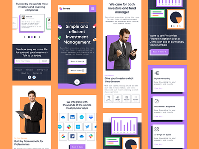 Invert Responsive Web Design color design investment managemanet mobile popular responsive saas trend ui ui ux ui design ux uxdesign web design web ui website