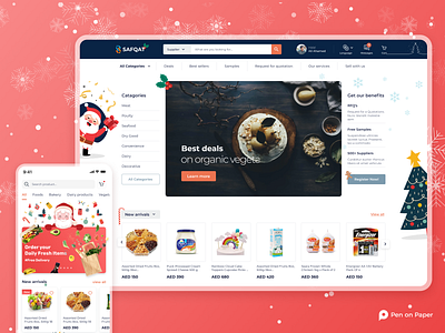 Christmas app branding design illustration logo penonpaper ui ui design ui ux uidesign