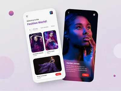 Revella - Fashion App Design cloth design fashion fashion app fashion show makeup model style uiux