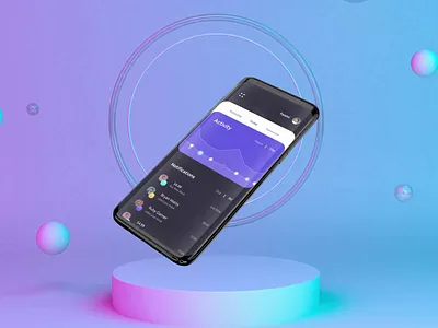 Music Application Design: Notification & Navigation Menu Bar after effect animated animation app design application interaction mobile app design motion motion design motion graphics music player navigation navigation bar navigation manu notification notification navigation manu notification bar player user interface design video animation