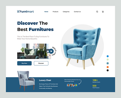 Furniture Shop Landing Page furniture shp product design ui ui design ux website