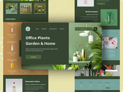 eCommerce's Landing page website branding design ecommerce home page landing page plants product design ui ui design user interface ux ux design web site design website