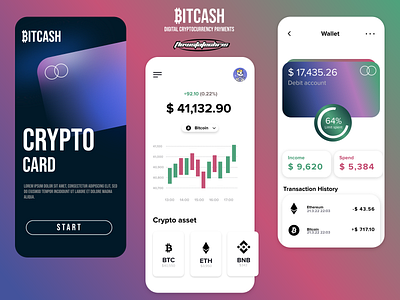 Crypto Payment App High Fidelity Prototype [iOS/Android] adobe illustrator adobe xd design photoshop typography ui ux vector