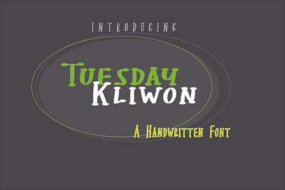 Tuesday Kliwon branding decorative design displayfont font graphic design handwritten illustration logo script typography ui