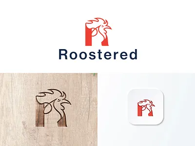 Roostered logo branding design illustration logo logodesign modern modern logo design rooster rooster design rooster icon rooster vector roster logo simple vector
