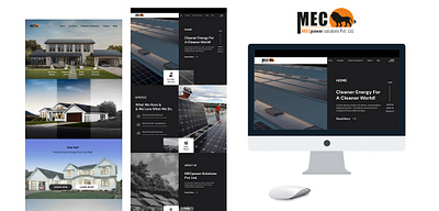 MEC Solar Company Wireframe design ui ux webdesign wireframe