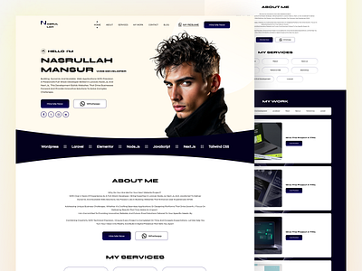 Personal Portfolio website design animation branding home page home page design landing page landing page design personal portfolio website personal website personal website design portfolio portfolio web portfolio website portfoliowebsite ui website website design