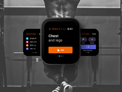 Workout Tracker app design application dailyui design figma ui