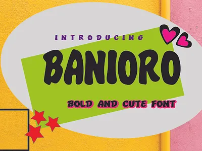 Banioro Font branding decorative design displayfont font graphic design illustration logo typography ui