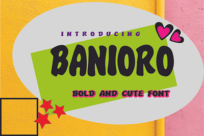 Banioro Font branding decorative design displayfont font graphic design illustration logo typography ui