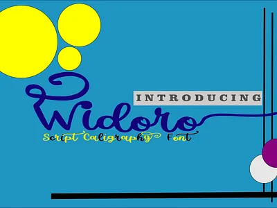 Widoro Font branding decorative design displayfont font graphic design illustration logo typography ui