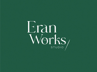 Eran Works Studio Logo Branding artdirection brandidentity branding design fontdesign graphic design logodesign logotype