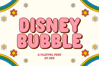 Disney Bubble font fun fonts