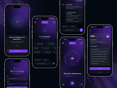 AI Chatbot Mobile App Redesign app app design best ui chatbot design ios mobile mobile app mobile app design mobile app ui mobile ui design ui web3