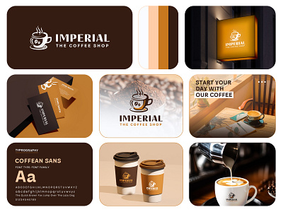 Coffee Shop, Restaurant Logo & Brand Identity Deisgn bakery logo brand design brand guideline brand identity design branding branding kit cafe logo coffe shop logo coffee food graphic design identity design logo logo desgin restaurant branding restaurant logo