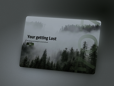 Lost in the Mist – 404 Page Design 404 error page 404page dailyui dailyui007 dribbble error errorpagedesign mist ui uidesign uiux ux web web design webdesign