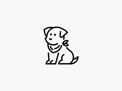 ZOZO animal dog icon logo modern pets puppy simple