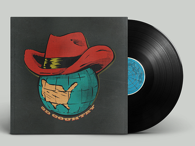 Geese - 3D Country Album packaging concept album cover country cowboy design geese graphic design illustration mockup music vinyl