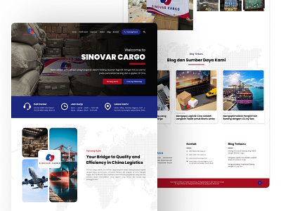 Sinovar Cargo - Logistic & Freight Solutions Website branding design graphic design logo ui ux